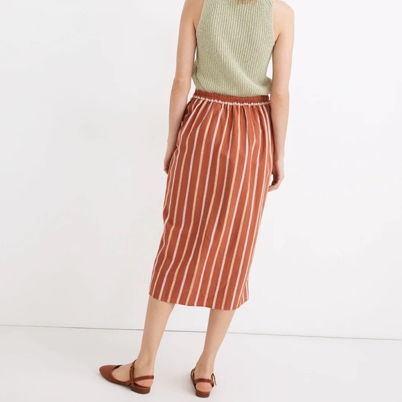 Madewell Overlay Skirt in Stripe size XS - Picture 2 of 6